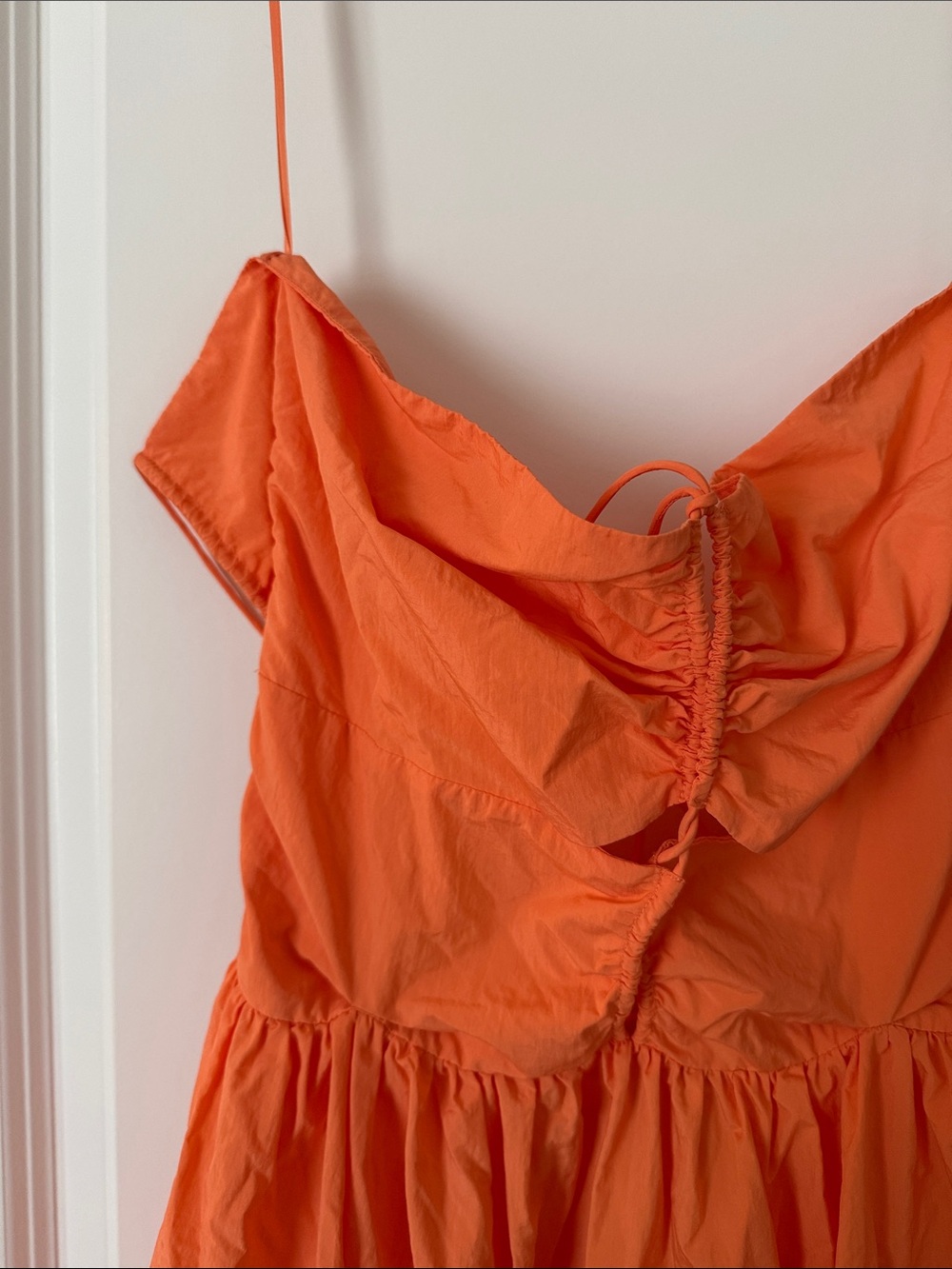 Rails Strapless Peach-Orange Maxi Dress with Front Keyhole - Picture 10 of 12